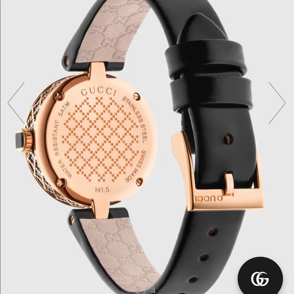 COPY - AUTHENTIC Gucci Diamantissima leather goldstone watch. - Picture 4 of 4